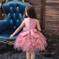 2019 New Girl's Clothing Frock Designs Baby Girls Birthday Party Dresses Puffy Princess Wedding Flower Girls Dresses